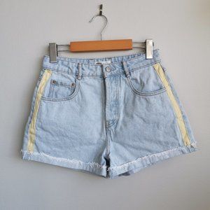 Zara Authentic Denim Light Denim Shorts